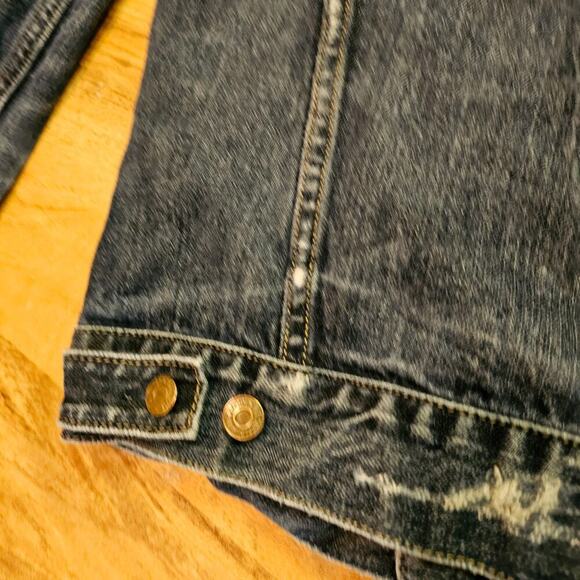 Denim and Supply Ralph Lauren Vintage Truckers XS jean Jacket. Heavy distressed - Picture 11 of 16